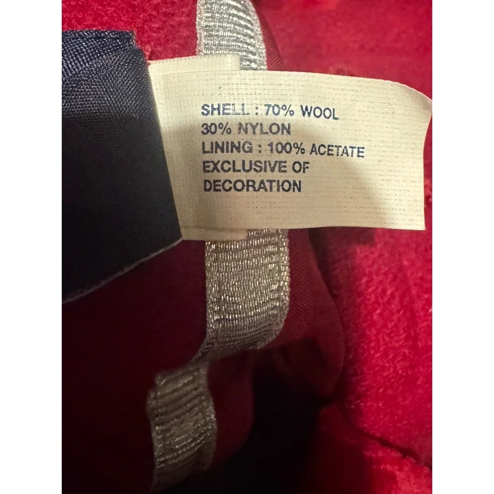 Baby Gap‎ Toddler Coat Size 4 years Peacoat  Red Winter Jacket Wool Blend NWT